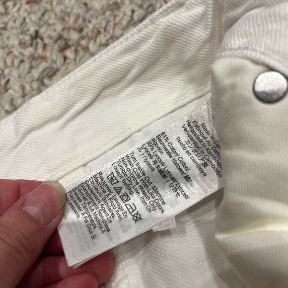 NWT Madewell Wide Sweep Trouser Sz 30 Airy Denim Tile White Casual 28" Inseam - Picture 4 of 6